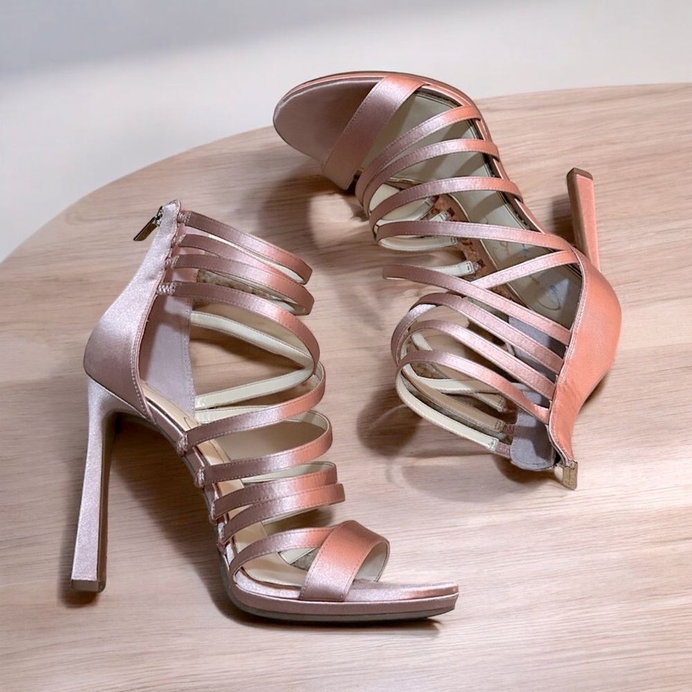 Jessica Simpson satin elegant heels